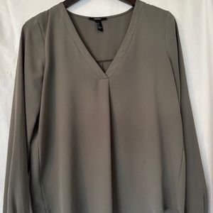 Forever 21 Army Green Blouse - LIKE NEW